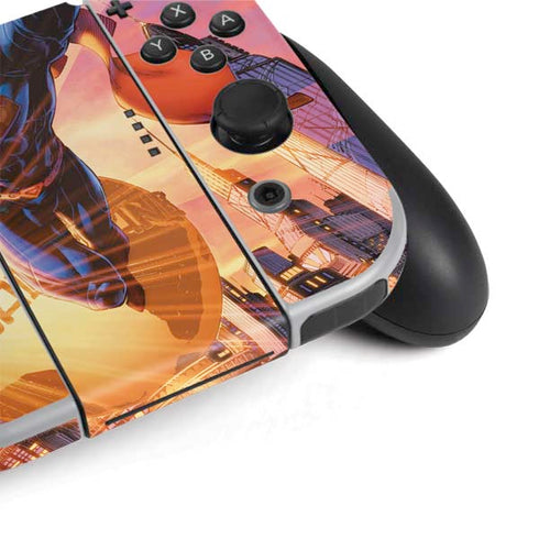 DC Comics Superman Unchained #1 75th Anniversary Cover Art by Jim Lee Nintendo Switch OLED (2021) Skin